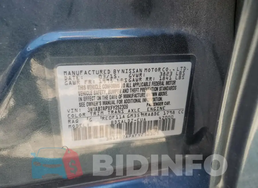 3N1AB7APXFY252309 Photo# 13