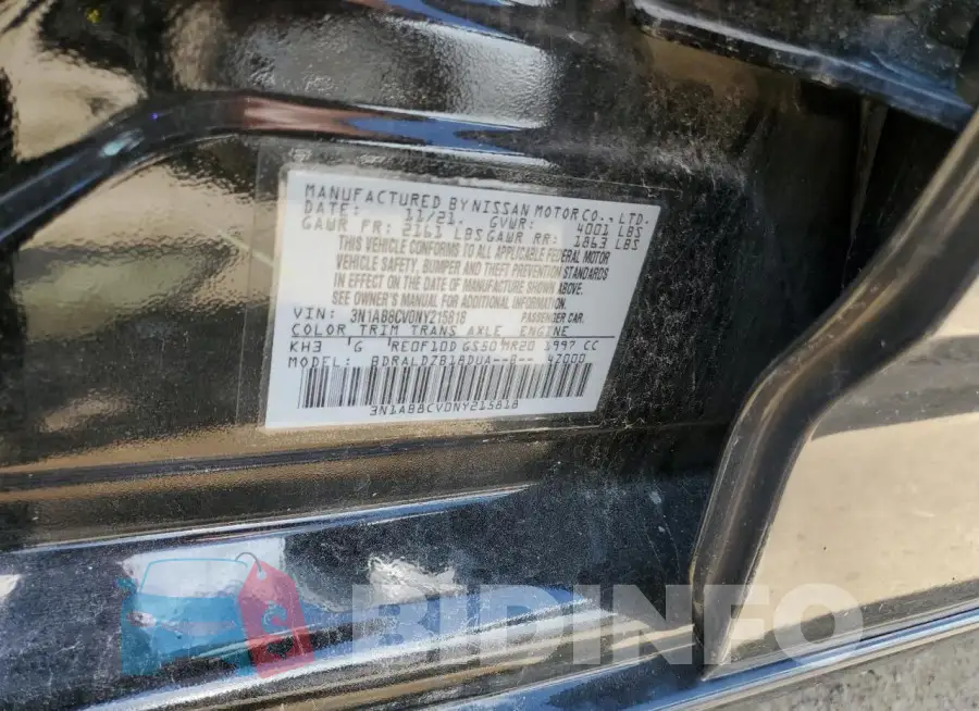 3N1AB8CV0NY215818 Photo# 13