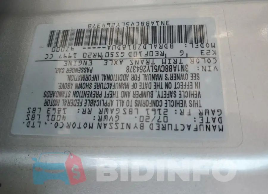3N1AB8CV5LY264378 Photo# 12