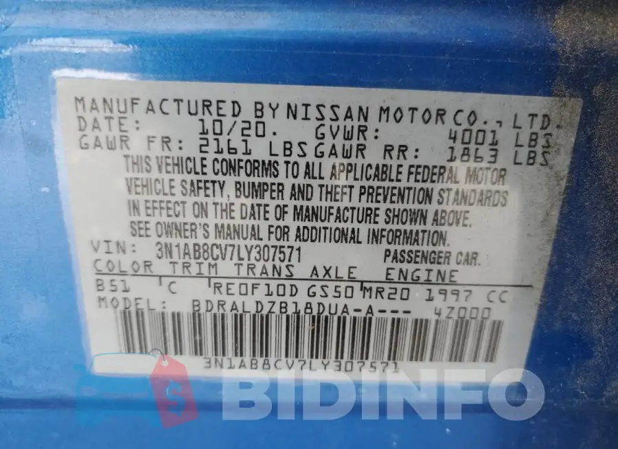 3N1AB8CV7LY307571 Photo# 12