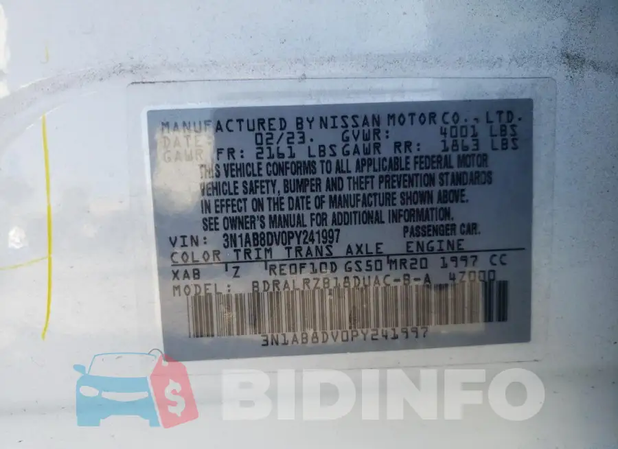 3N1AB8DV0PY241997 Photo# 12