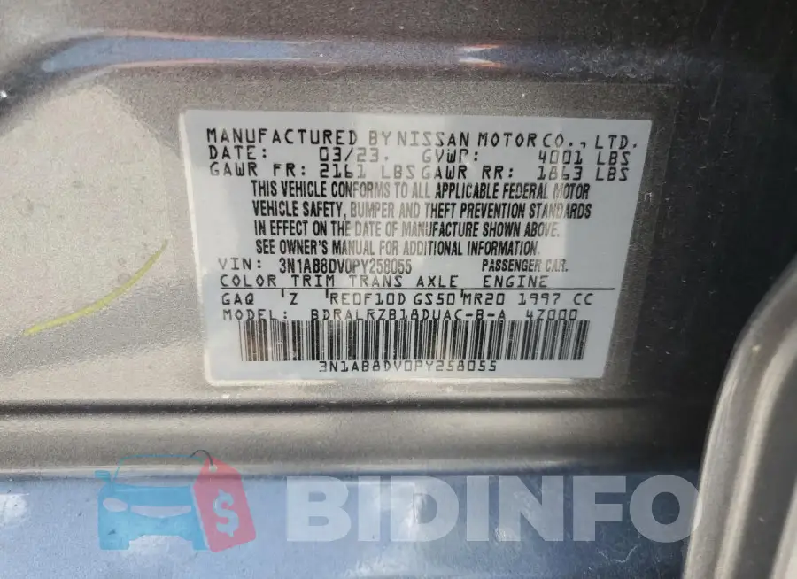 3N1AB8DV0PY258055 Photo# 12