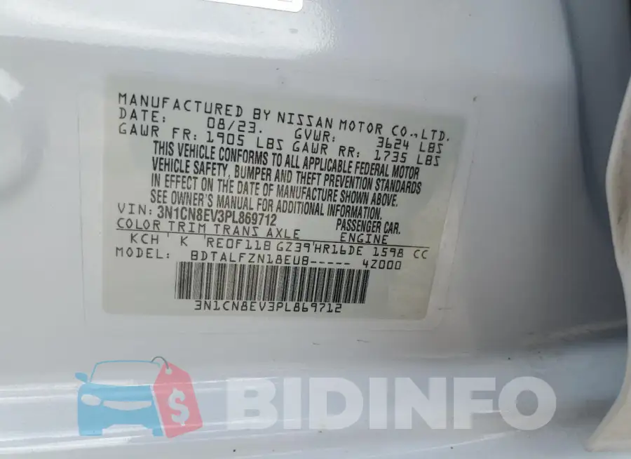 3N1CN8EV3PL869712 Photo# 12