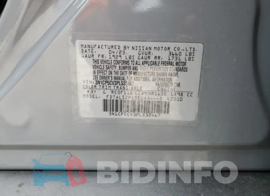 3N1CP5CV3PL532467 Photo# 13