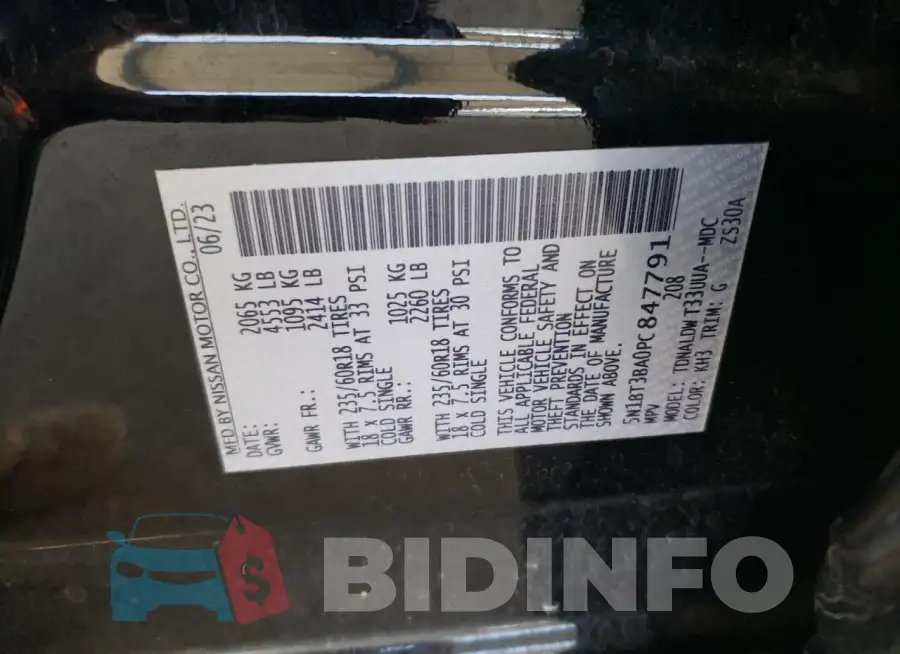5N1BT3BA0PC847791 Photo# 14