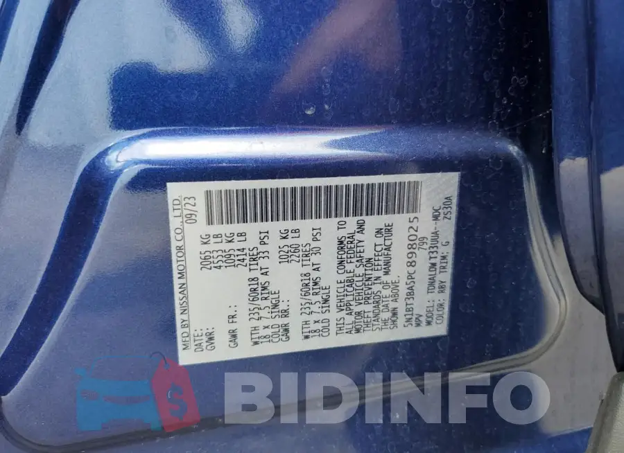 5N1BT3BA5PC898025 Photo# 14