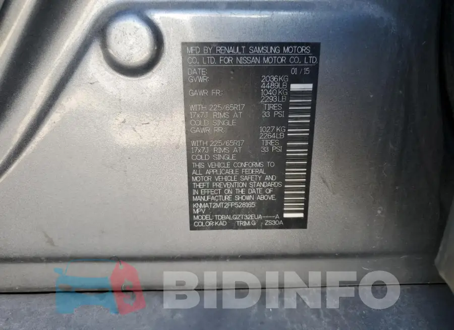 KNMAT2MT2FP528165 Photo# 12