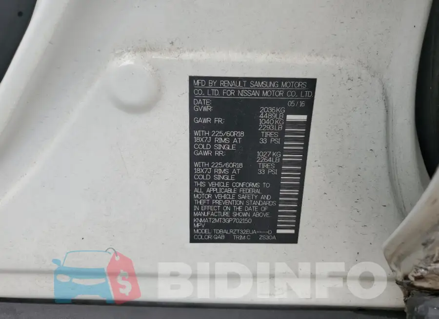 KNMAT2MT3GP702150 Photo# 13