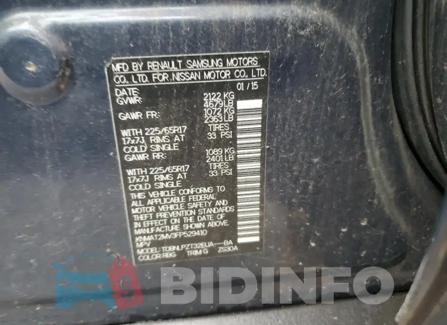KNMAT2MV3FP529410 Photo# 12