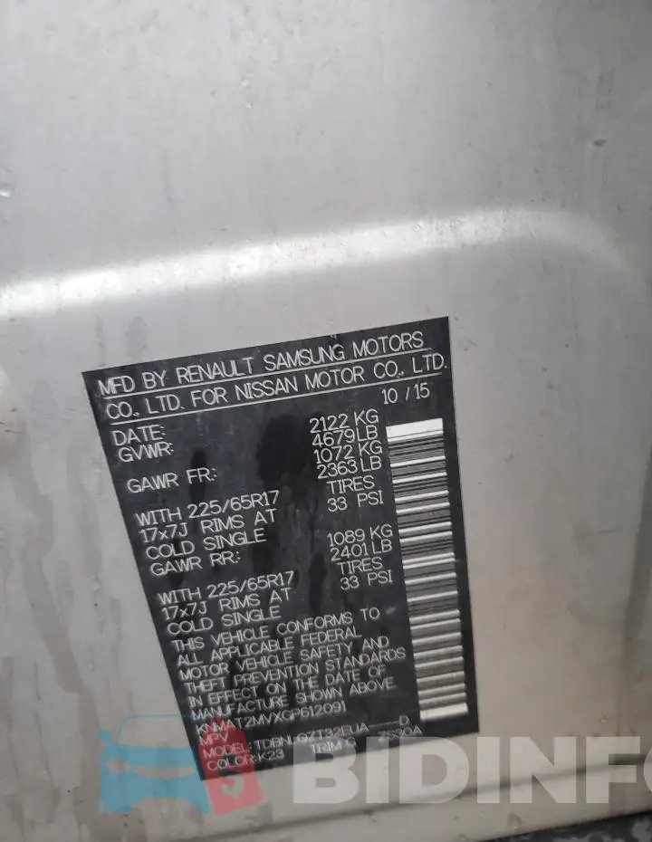 KNMAT2MVXGP612091 Photo# 12