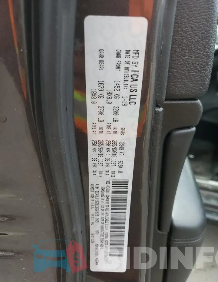 1C4RJFBG1KC660079 Photo# 14