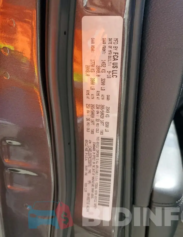 1C4RDJDG7KC559751 Photo# 13