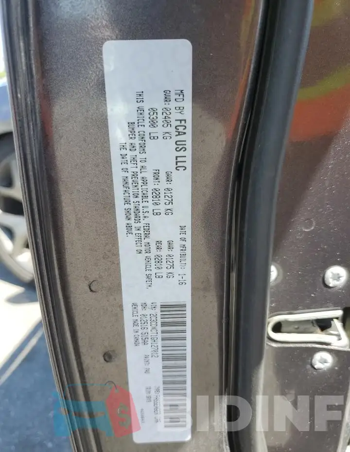 2C3CDXCT1GH127012 Photo# 13