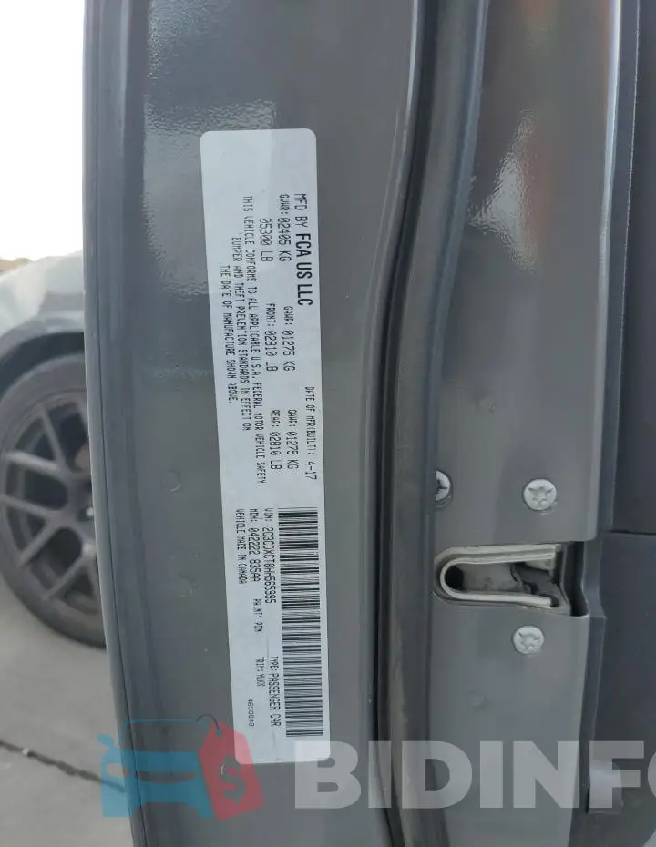 2C3CDXCT8HH565995 Photo# 12