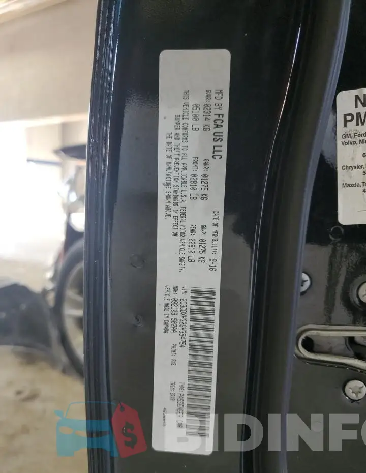 2C3CDXHG2GH354754 Photo# 13