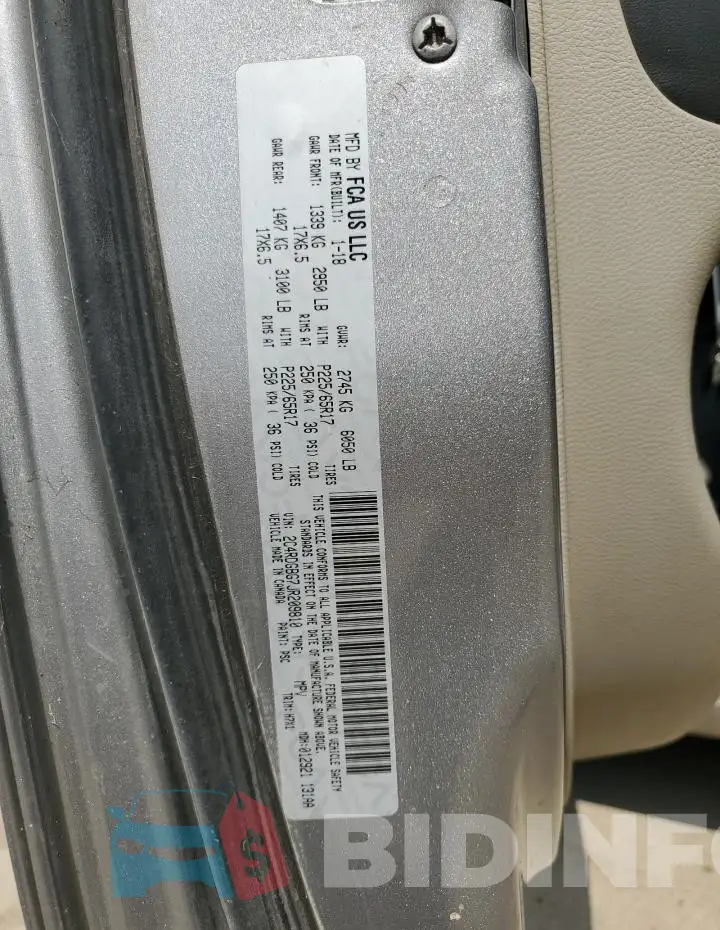 2C4RDGBG7JR209810 Photo# 13