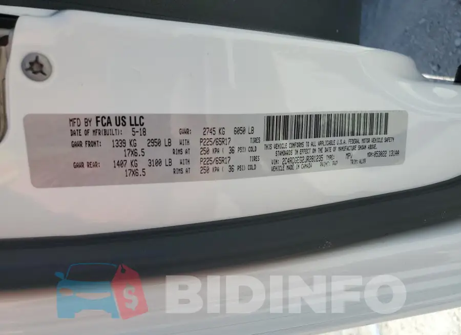 2C4RDGEG2JR281235 Photo# 13