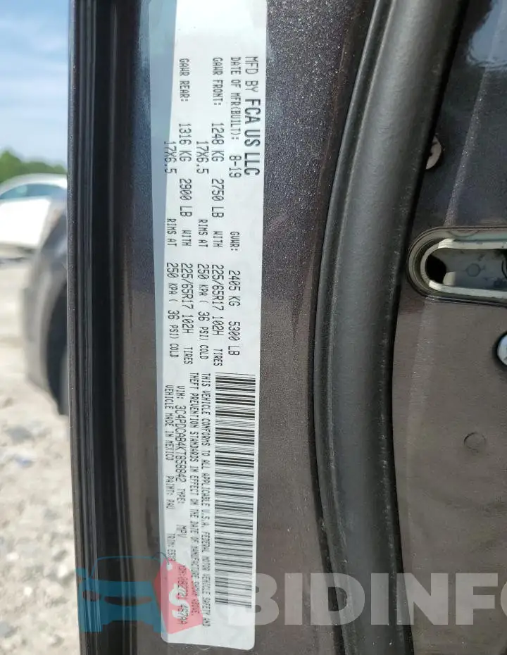 3C4PDCAB4KT858842 Photo# 12