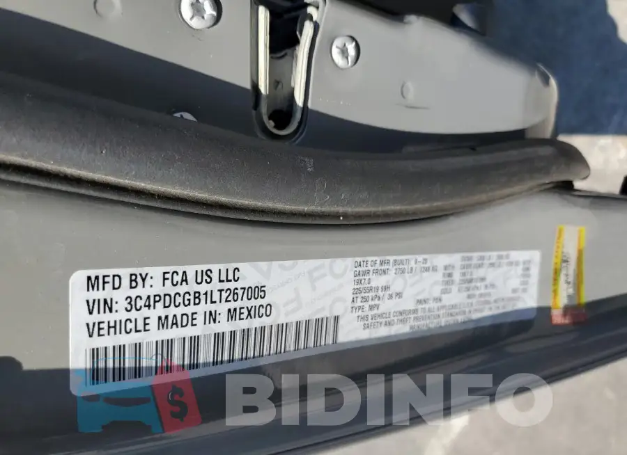 3C4PDCGB1LT267005 Photo# 13