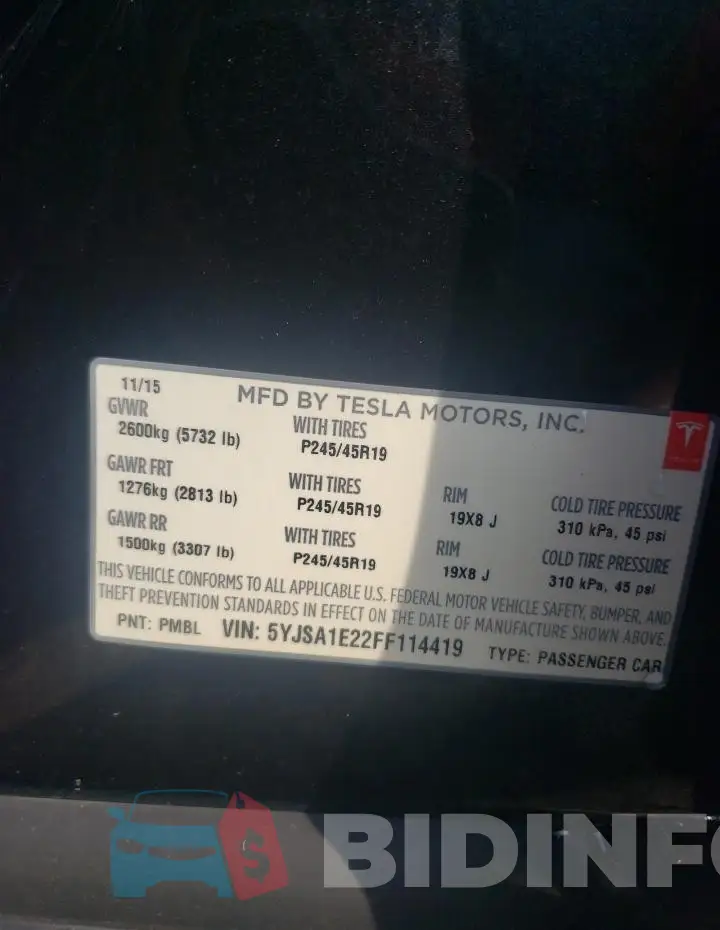 5YJSA1E22FF114419 Photo# 12