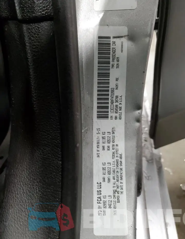 1C3CCCABXFN722663 Photo# 12