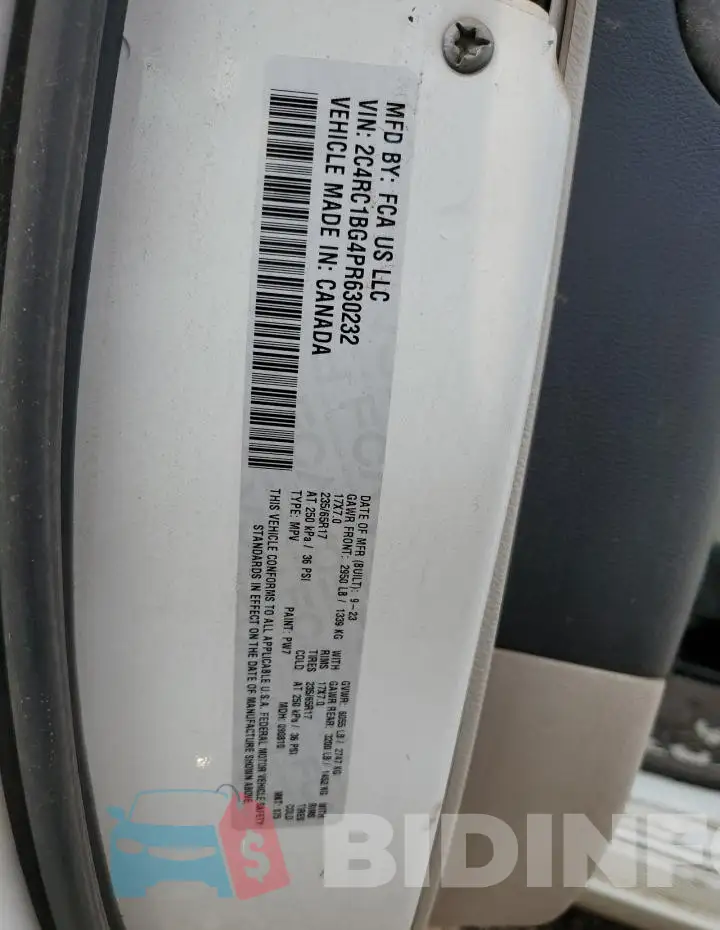 2C4RC1BG4PR630232 Photo# 13