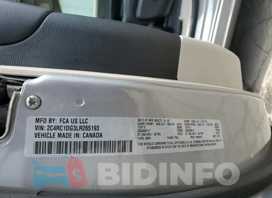 2C4RC1DG3LR265193 Photo# 13