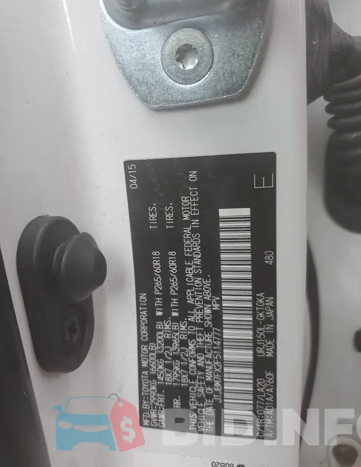 JTJBM7FX2F5114777 Photo# 13
