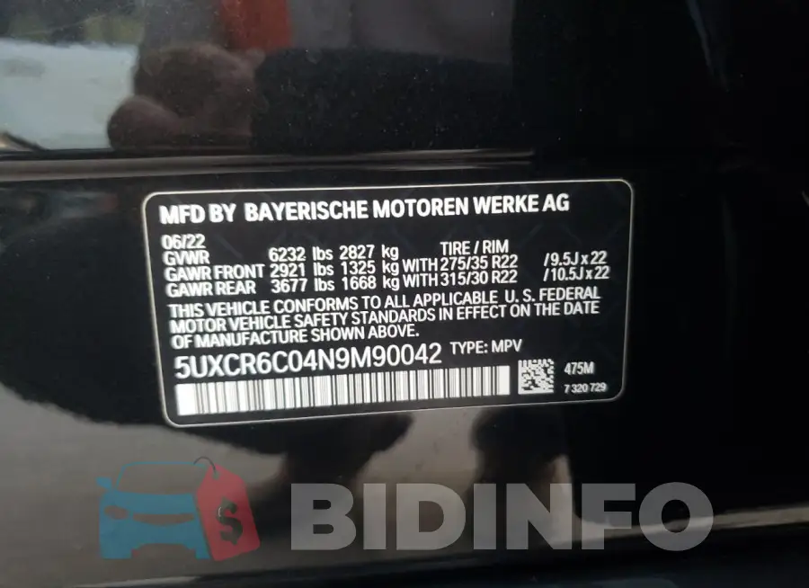 5UXCR6C04N9M90042 Photo# 14