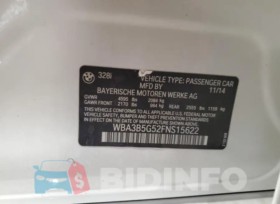WBA3B5G52FNS15622 Photo# 13