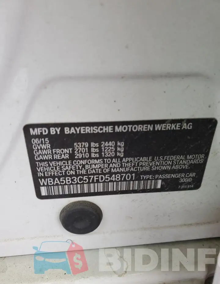 WBA5B3C57FD548701 Photo# 13