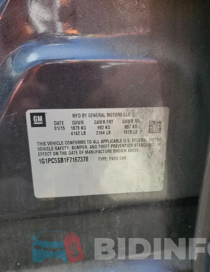 1G1PC5SB1F7167378 Photo# 12