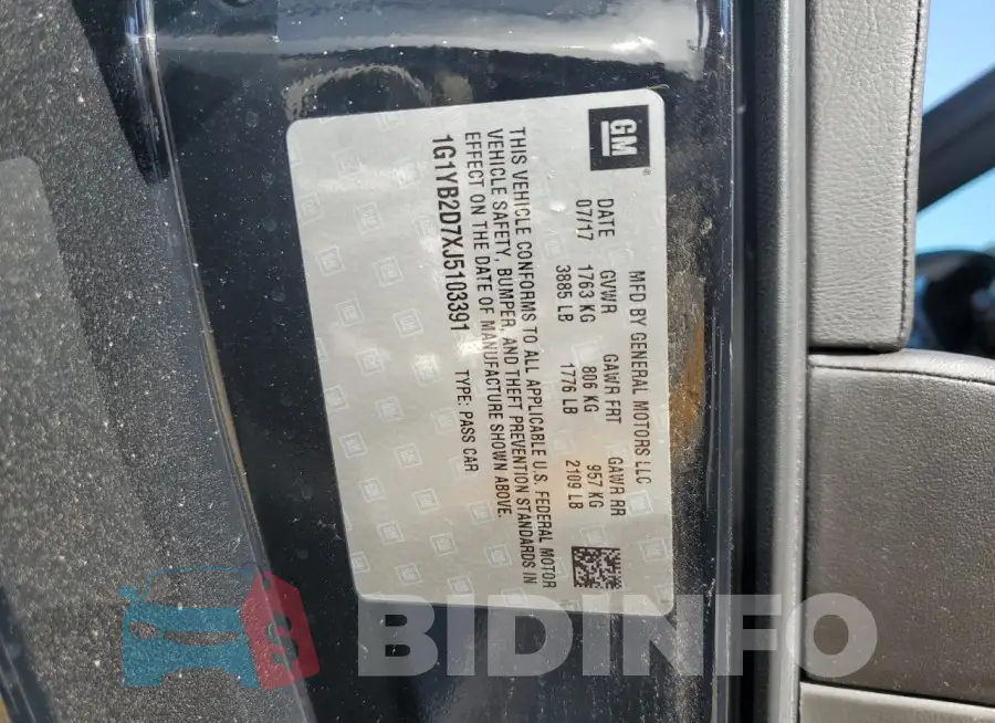 1G1YB2D7XJ5103391 Photo# 12