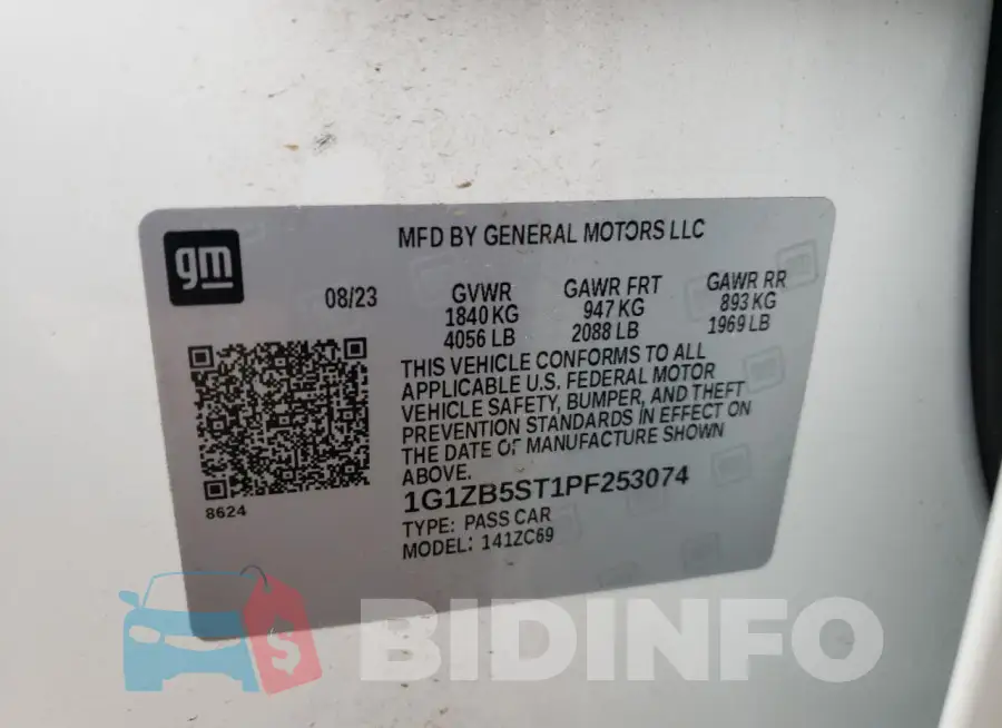 1G1ZB5ST1PF253074 Photo# 12