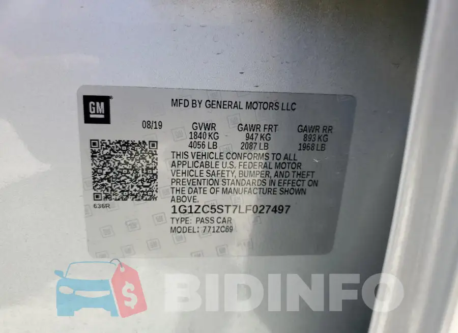 1G1ZC5ST7LF027497 Photo# 12