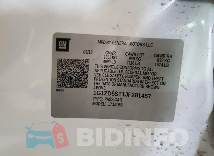1G1ZD5ST1JF281457 Photo# 12