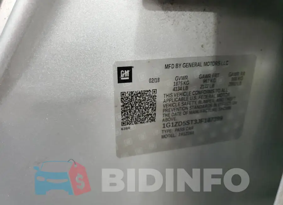 1G1ZD5ST3JF187399 Photo# 12