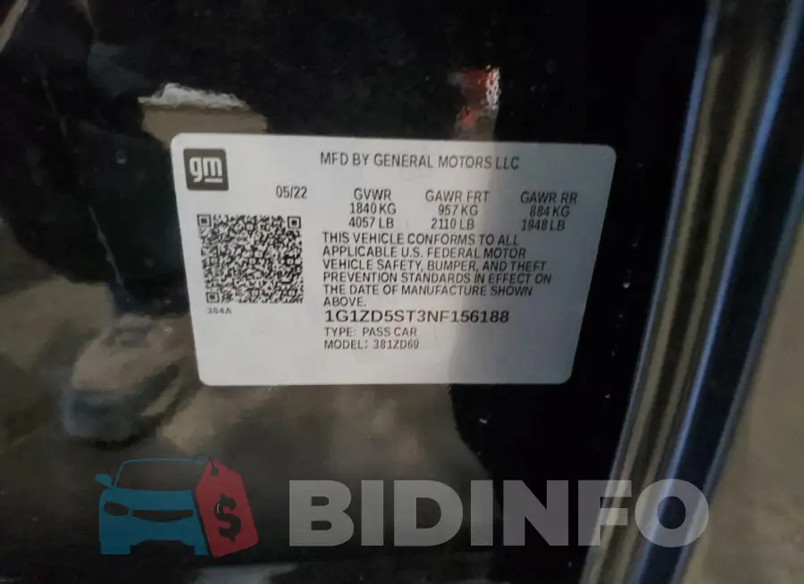 1G1ZD5ST3NF156188 Photo# 12