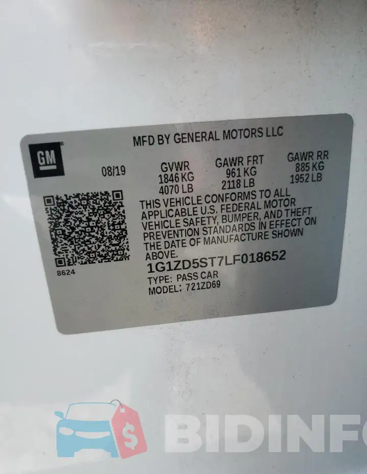 1G1ZD5ST7LF018652 Photo# 12