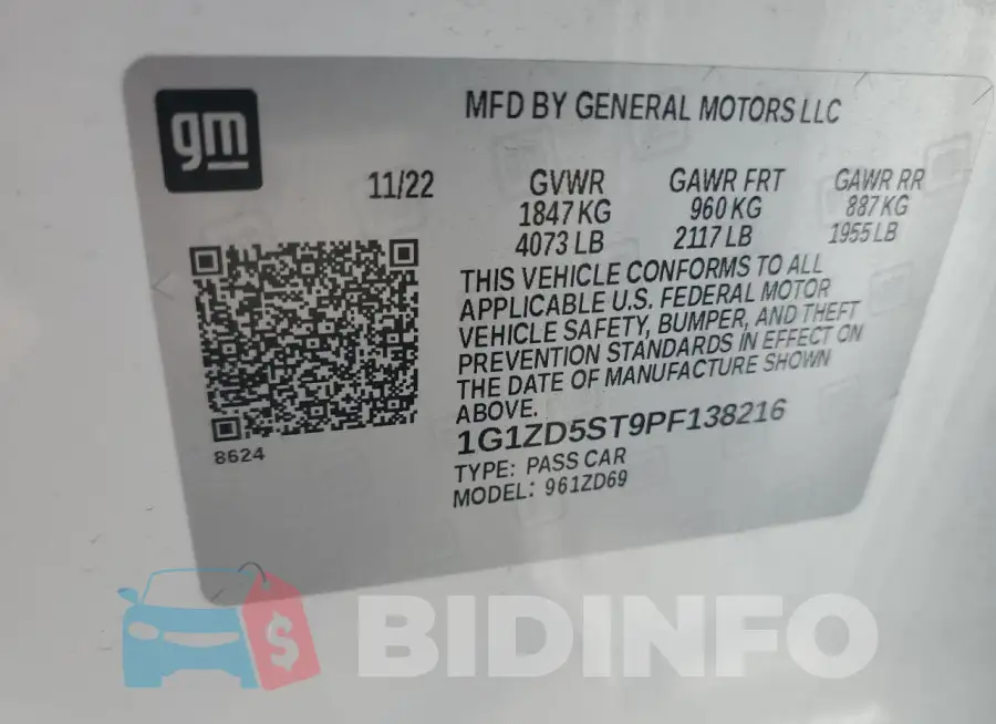1G1ZD5ST9PF138216 Photo# 12