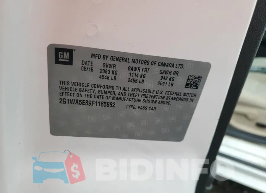 2G1WA5E39F1165882 Photo# 12