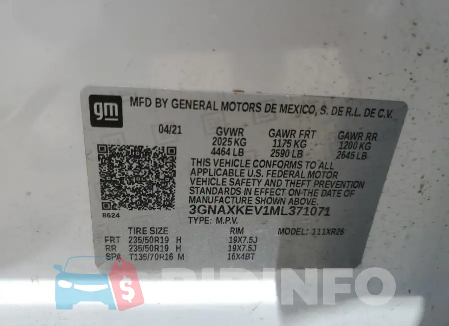 3GNAXKEV1ML371071 Photo# 12