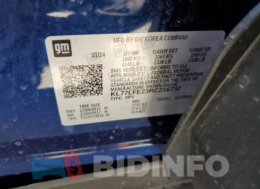 KL77LFE23RC216792 Photo# 14
