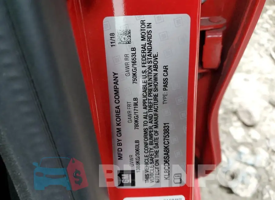 KL8CD6SA8KC753831 Photo# 12