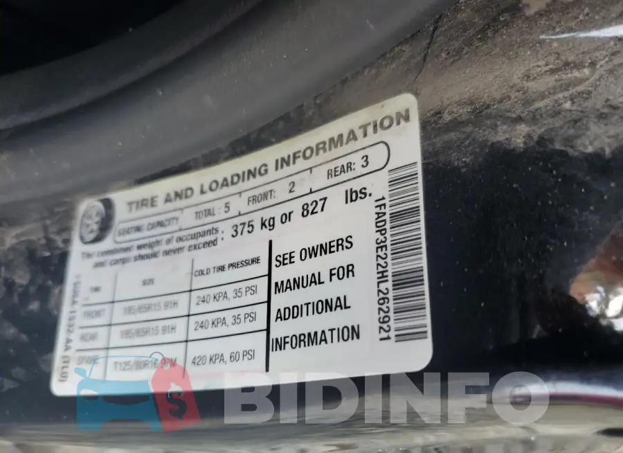 1FADP3E22HL262921 Photo# 13