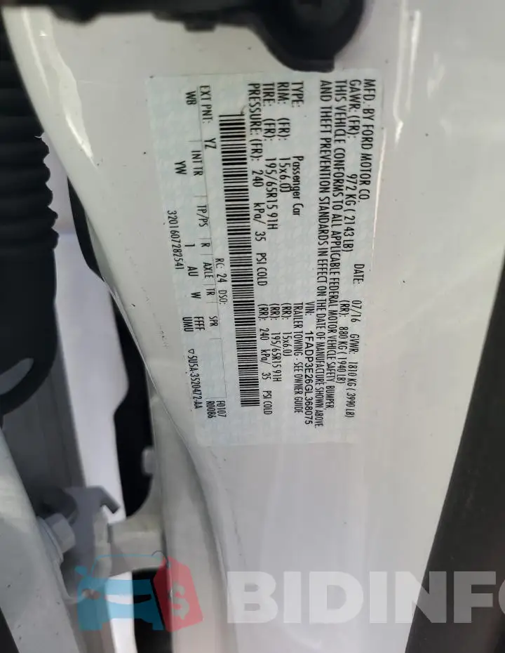 1FADP3E26GL368075 Photo# 12