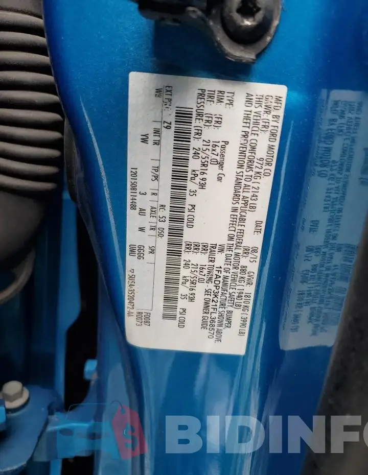 1FADP3K21FL368570 Photo# 13
