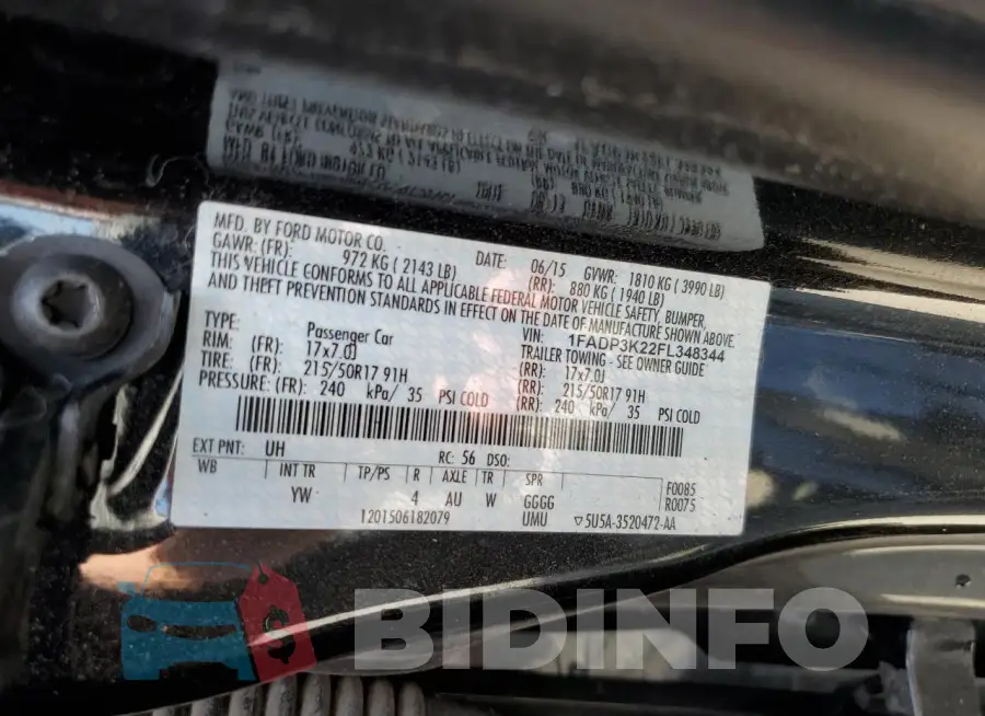 1FADP3K22FL348344 Photo# 12