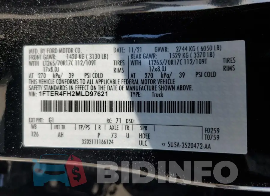 1FTER4FH2MLD97621 Photo# 13