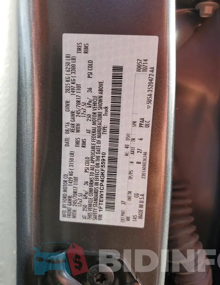 1FTEW1CP4GKF55910 Photo# 12